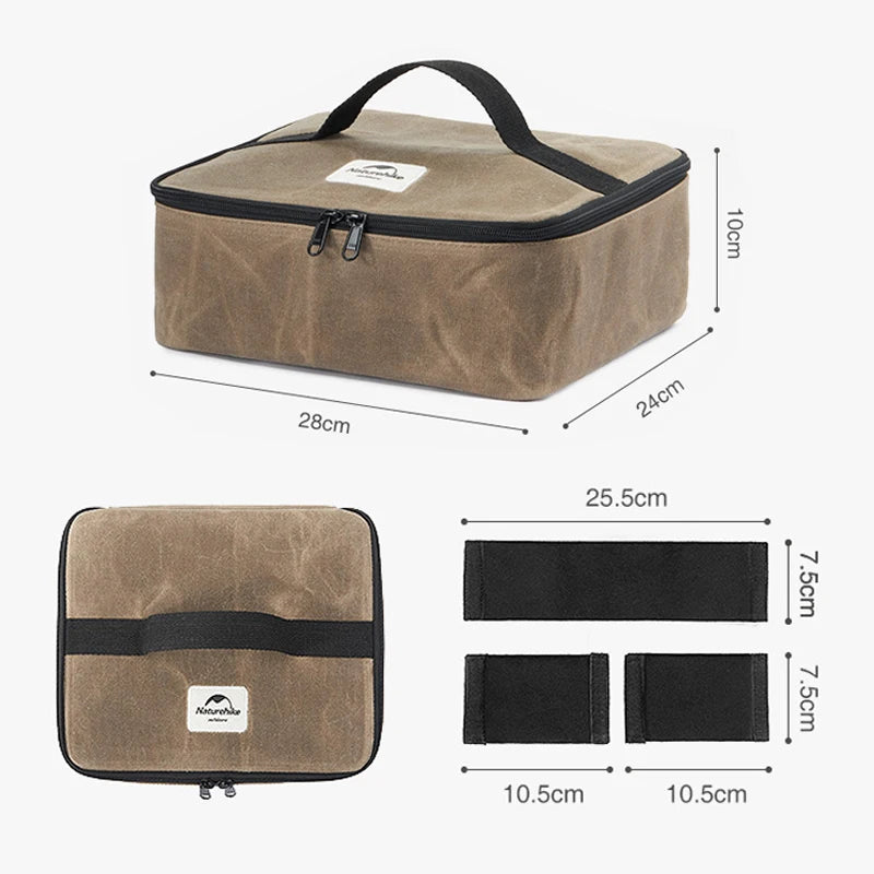 Naturehike Camping Storage Bag Large Capacity Stoves Storage Box Gas Tank Storage Box Travel Camping Butane Stove Storage Bag