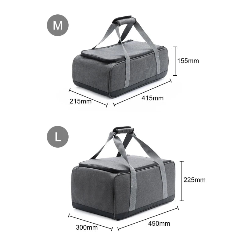 Camping Cookware Bag Portable Large Capacity Outdoor Stove Tableware Storage Bag Picnic BBQ Family Activity Kit