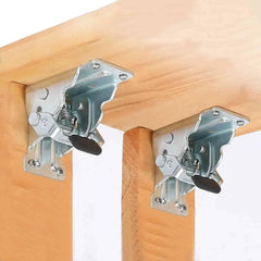 1Pc 90/180 Degree Fittings Chair Extension Furniture Brackets Self-Locking Folding Hinge Foldable Support Frame Table Leg