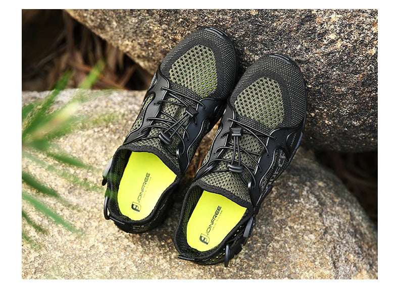 2023 Summer Men Women Trekking Hiking Shoes Summer Mesh Breathable Men Sneakers Outdoor Trail Climbing Sports Shoes Size 36-47