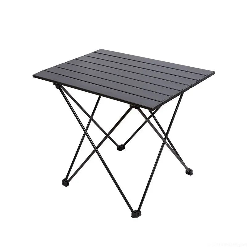 Outdoor Folding Tables and Chairs Portable round Picnic Table Egg Roll Table Aluminum Alloy Camping Dinner Table Set new