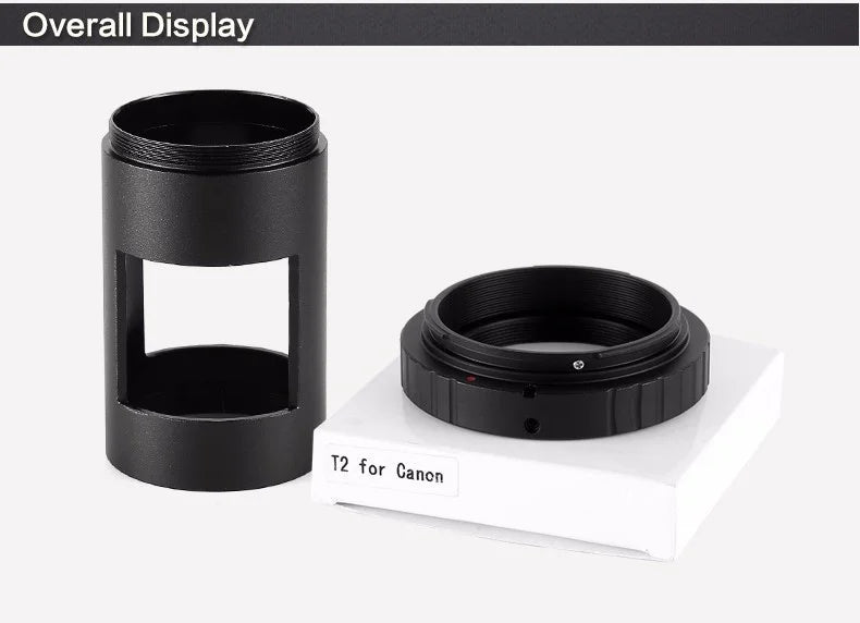 NEW T Ring For Canon Nikon Sony Olympus Pentax SLR DSLR Camera Adapter + M42 Thread Mount Tube Spotting Scope Monocular Adapter