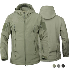 2024 fishing Outdoor Jackets Men Shark Skin Soft Shell Tactical Waterproof Windbreaker Combat Jacket Mens Hooded Bomber Coats