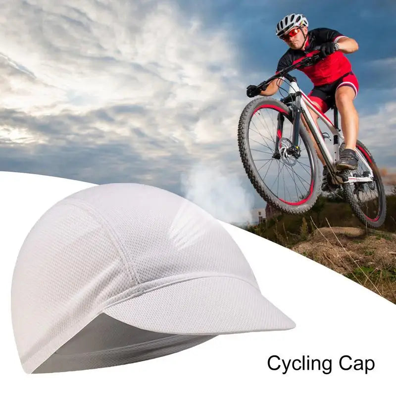 Bicycle Hat Breathable Quick Dry Cycling Hats Summer Visor Brim Motorcycle Helmets Liner Cycling Travel Caps For Mountaineering