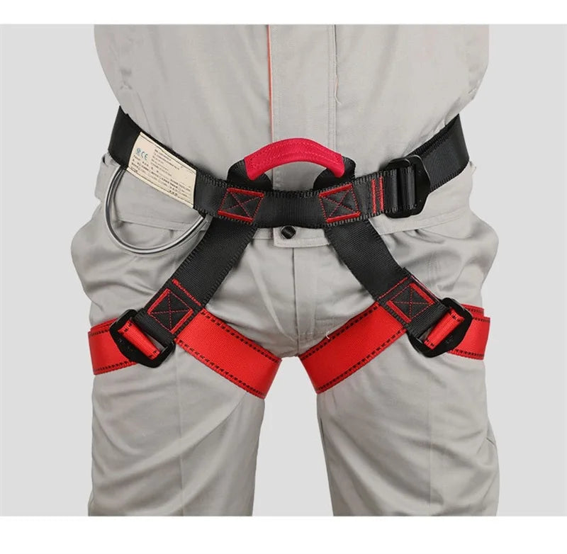 Outdoor Harness Sports Rock Climbing Half-Body Harness Waist Support Safety Belt Aerial Survival Mountain Tools