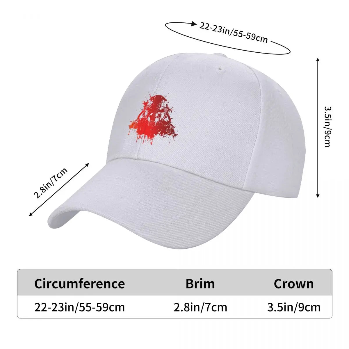 The helmet of the Brotherhood of Steel Baseball Cap Sunscreen Mountaineering Vintage Baseball For Men Women's