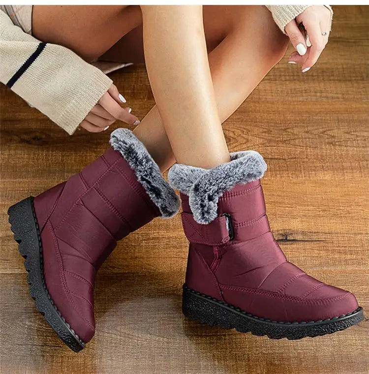 Snow Boots Women New Shoes Woman Waterproof Women Shoes Keep Warm Boots For Women Plush Fashion Botas Mujer Winter Boots