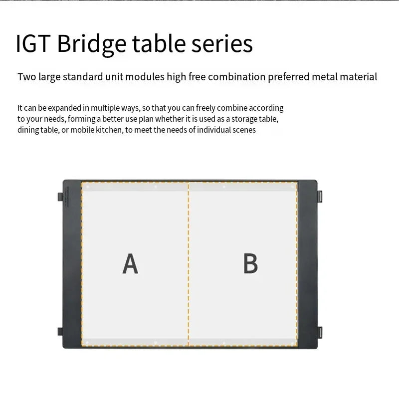 CAMPINGMOON CK-3650 Bridge Table Picnic Set Tactical IGT Table Camping Table Lightweight Portable for  Outdoor Folding Picnic