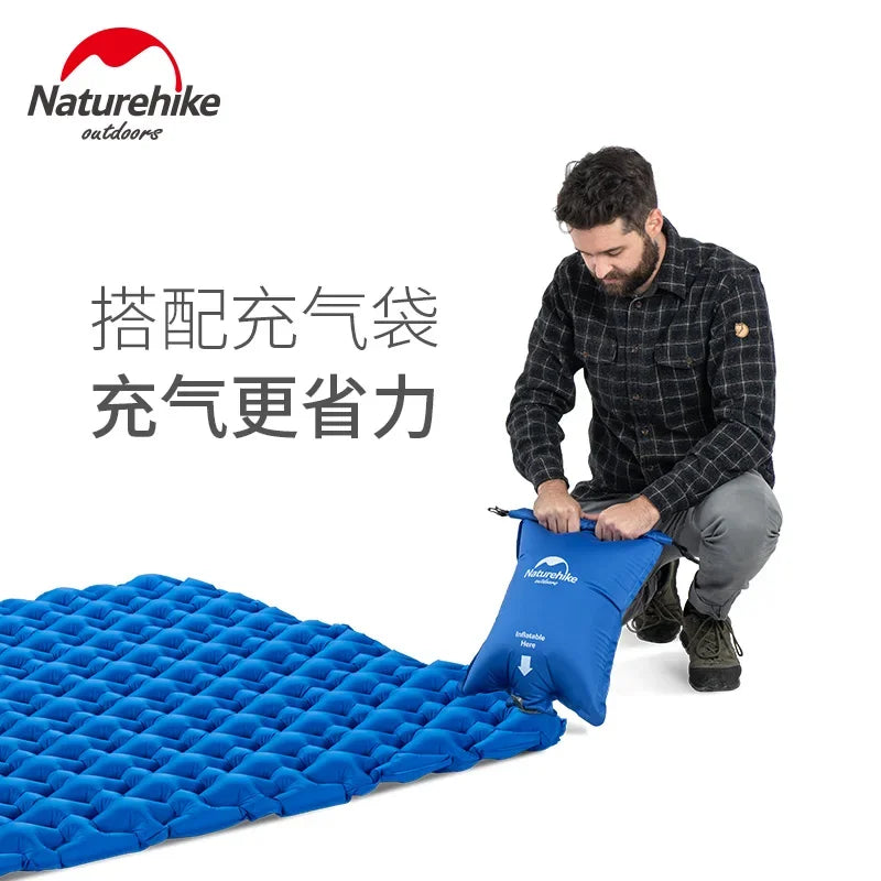 Naturehike Lightweight Moisture-proof Air Mattress Nylon TPU Inflatable Mattress Camping Mat For 2 Person Sleeping Pad