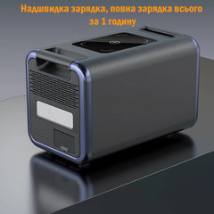 Portable Power Station LiFePO4 Iron Phosphate Peak 2000W 1280Wh Household Energy Storage Appliances Connected For Outdoor RV Use