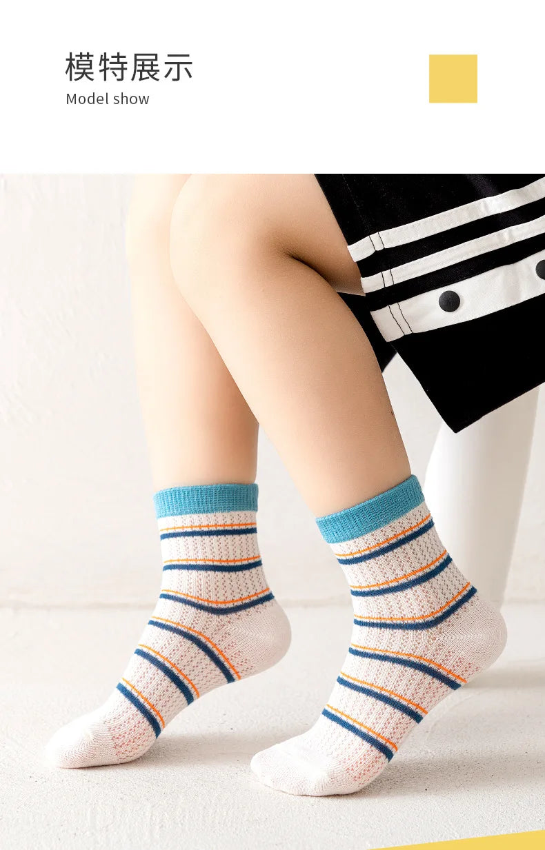 5Pairs/lot Children Socks for Girls Cotton Cute Outdoor Travel Sports Socks Cartoon Animal Causual Sports Clothes Accessories