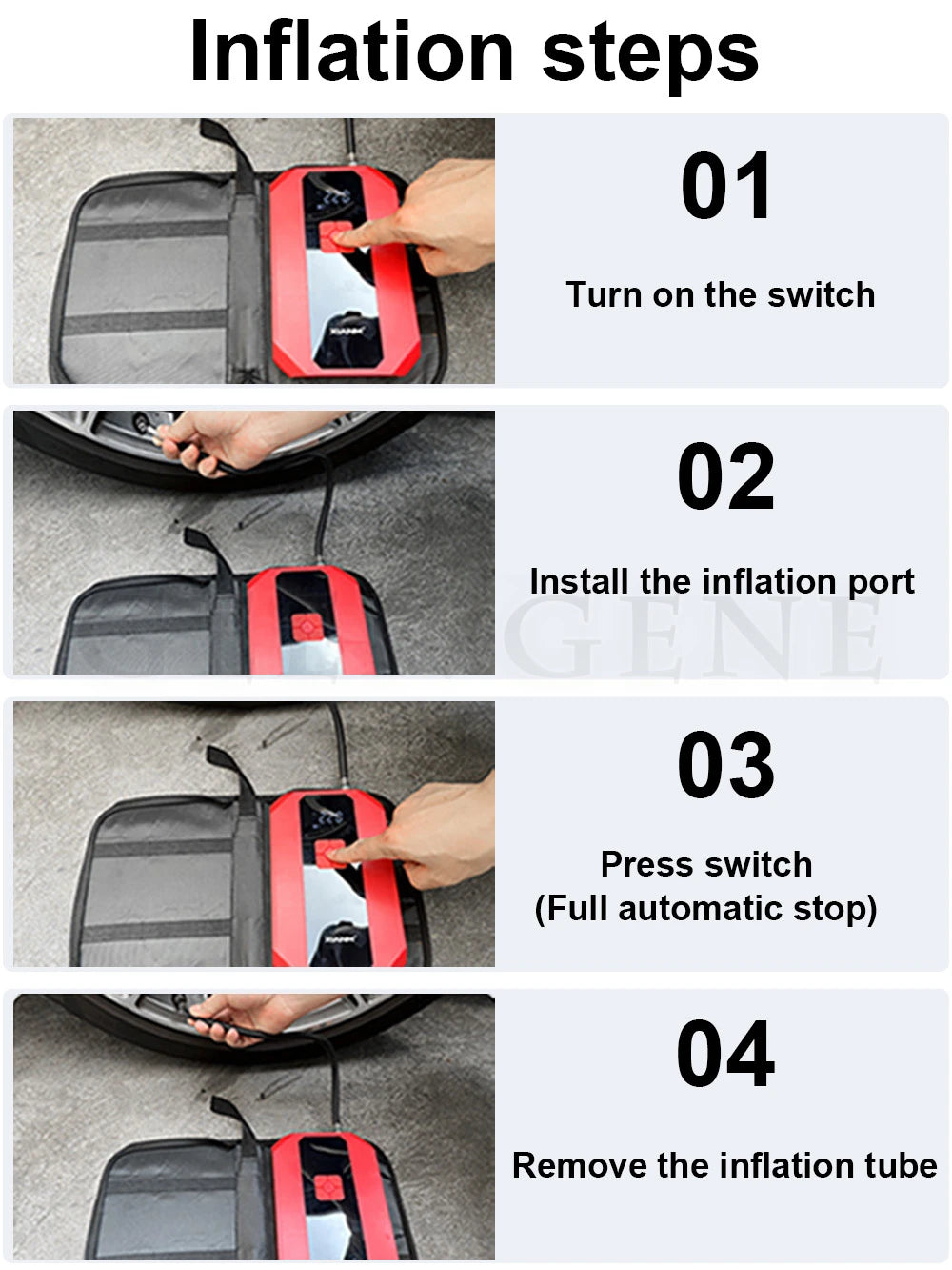 4 In 1 Car Jump Starter Power Bank Air Compressor Inflator Pump 1200A Portable Power Station Car Battery Charger Booster