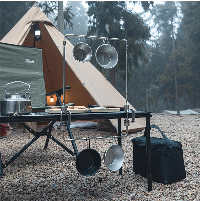 Outdoor IGT Table Supply Portable Light Pole Bracket Stainless Steel Desktop Bracket Camping IGT Table Accessories New