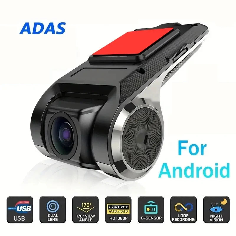 Car Android Navigator USB HD Driving Recorder Media Comes with ADAS Driving Assistance Function Car