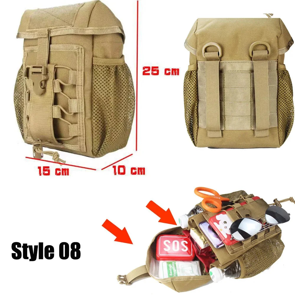 IFAK EDC Bag Waist Bag Hunting Vest Emergency Tool Kit Outdoor First Aid Kit Camping Survival Bag