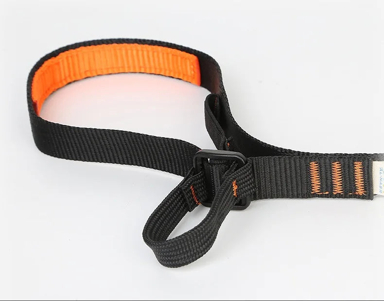 Rock Climbing  Adjustable Webbing Foot Loop Polyester Sling Ascender Belt Device Band Rock Climbing Equipment