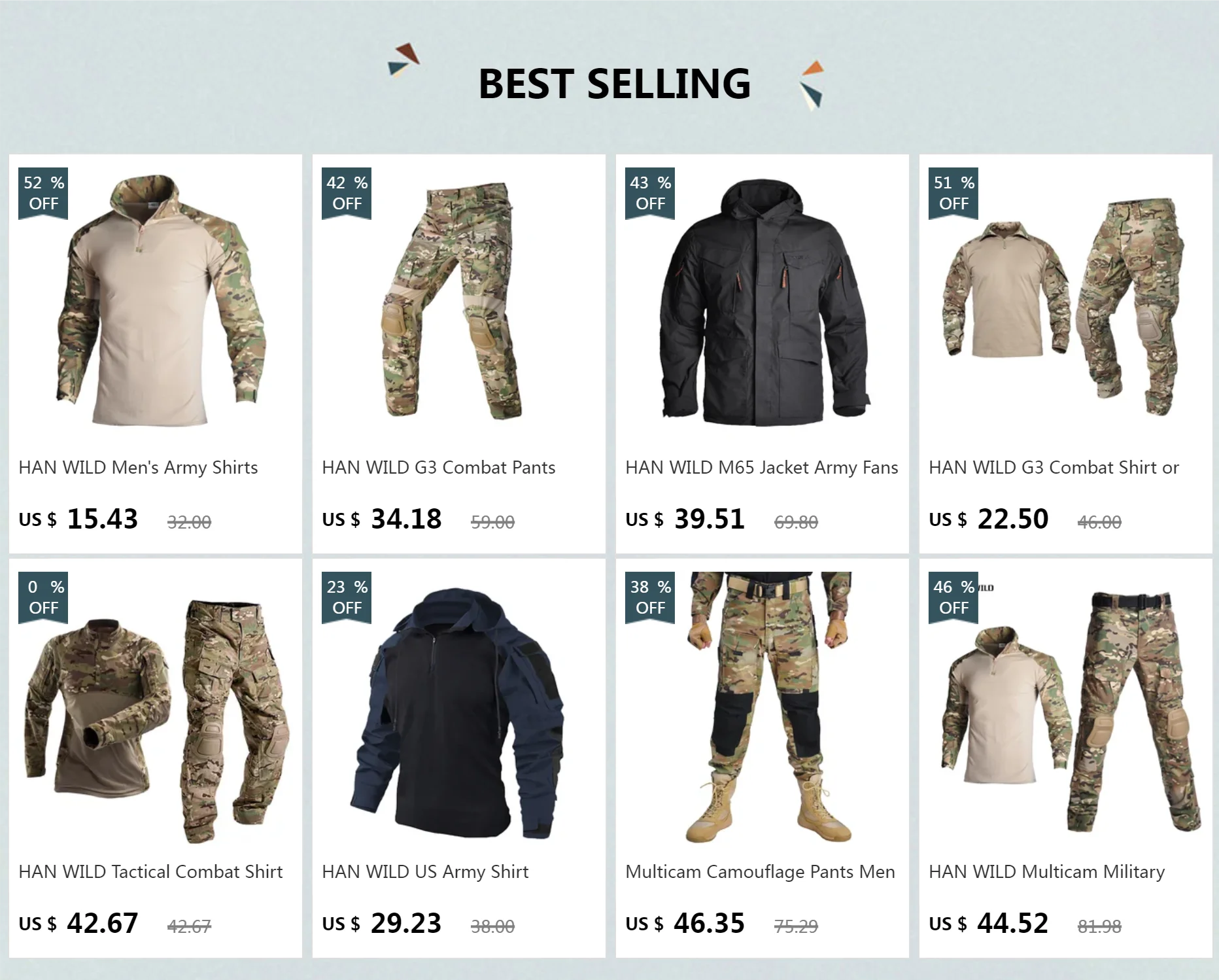 HAN WILD Softair Tactical Suits CP Uniform Airsoft Camping Men Clothing Combat Camo Shirt Paintball Pants Hunting Climb Clothes