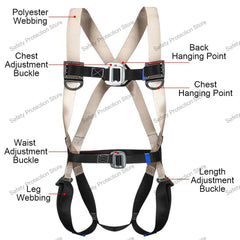 High Altitude Work Safety Harness Full/Half Body Safety Belt Rope Outdoor Climbing Training Construction Protective Equipment