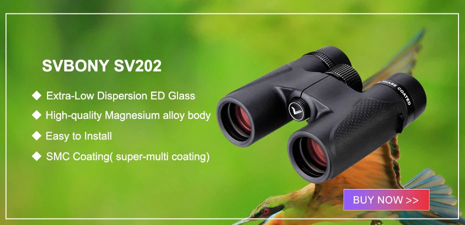 SVBONY SV202 ED Long Range Binoculars 8X32/8x42/10x42,IPX7 Waterproof FMC BAK4,Bird Watching,Stargazing,Camping,Travel,Astronomy