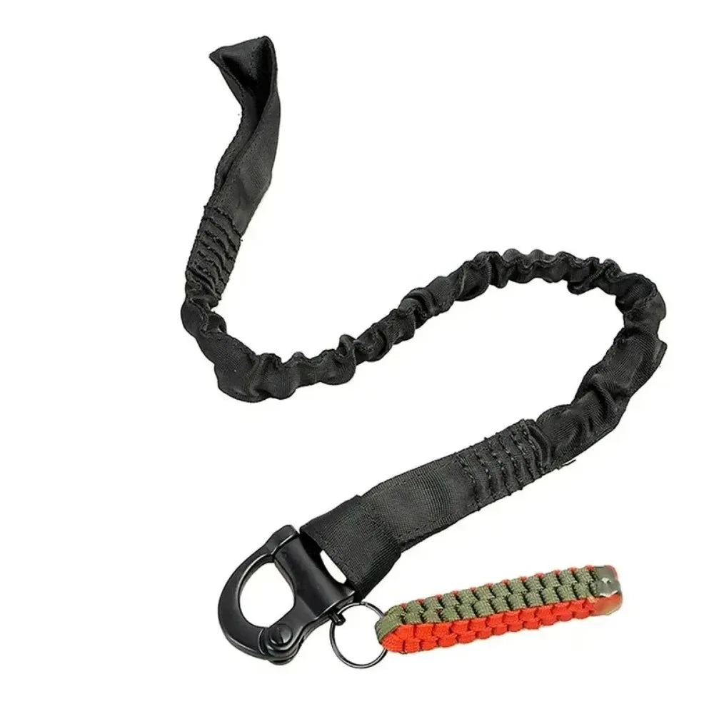 Tactical Quick Release Safety Rifle Sling Lanyard Strap Rope Line Climbing Rope Airsoft Protective Sling for Outdoor Hunting