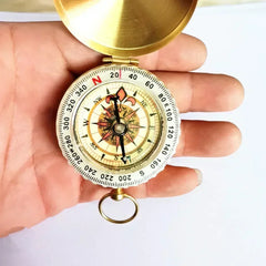 Navigation Compas Portable Compass Travel By Walking Survival Pocket Brass Gold Compass High Quality Camping Gift Hiking Sports