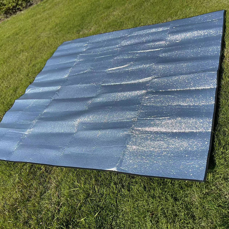 Waterproof Camping Sleeping Mat Aluminum Foil Outdoor Foldable Picnic Beach Moisture-proof Mattress Camping Mat Pad Silver