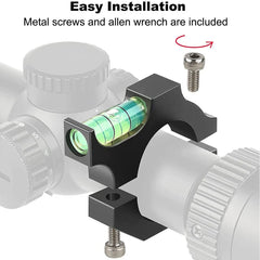 Tactical Rifle Scope Bubble Level 25.4mm/30mm Spotting Airgun Ring Bubble Spirit Level Balance Pipe Airsoft Tube Gun Mount