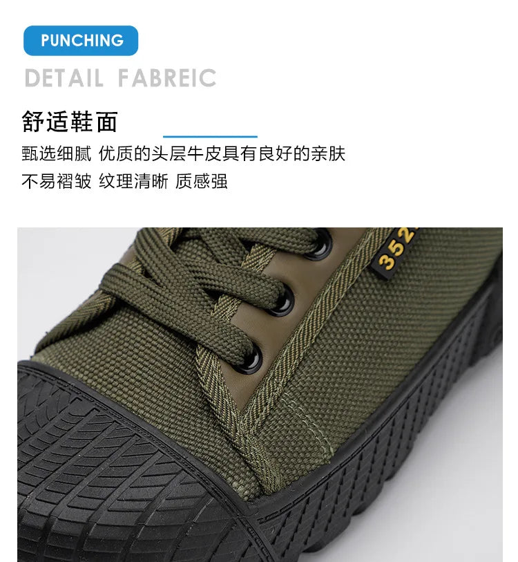 Wear-resistant Sport Shoes Men Lace-Up Walking Shoes Climbing Trekking Hunting Combat  Sneakers Work Tactical Mens Casual Shoes