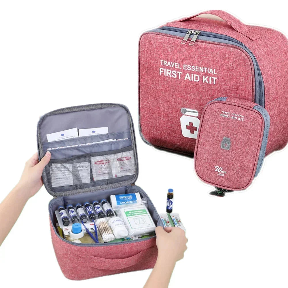 Family First Aid Kit Portable Outdoor Travel Storage Bag Household Large Capacity Layered Medicine Storage Bag