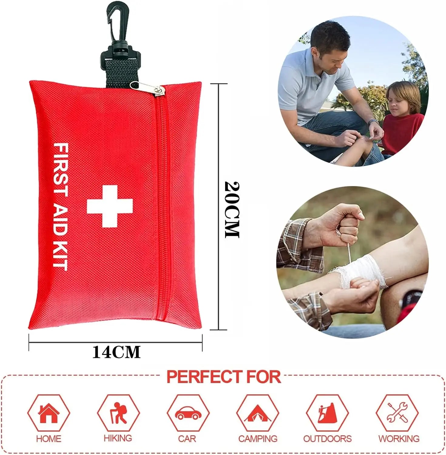 First Aid Kit, Multi-purpose Emergency Medical Portable Medical Bag, Outdoor Multi-functional First Aid Bag Home Emergency Bag