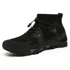 Shoes for Men Walking  2023 Summer New High Top Boots Breathable Mesh Mountaineering Outdoor Comfortable Leisure Travel Sneakers