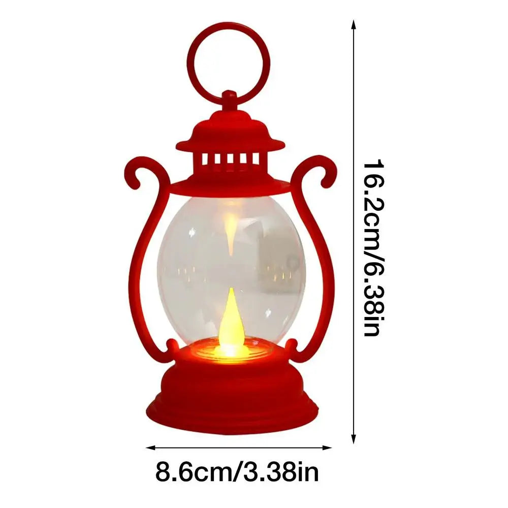 Retro Lantern Retro Camping Hanging Lanterns Battery Powered Led Small Oil Lamp For Fishing Tent Camping Equipment