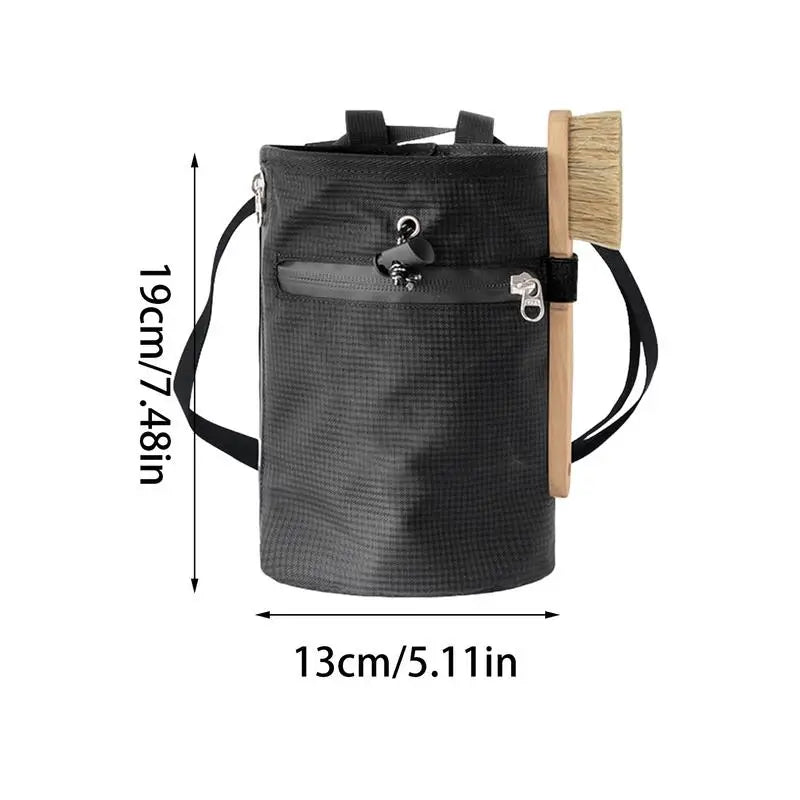 Chalk Bag Bouldering Bouldering Storage Pouch With Zippered Pockets Rock Climbing Gear Equipment With Brush Pet Training Snack