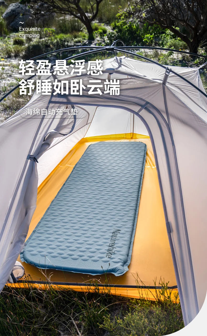 Naturehike TPU Automatic Inflatable Mat Lightweight Portable Inflatable Sleeping Pad Moisture Proof Single Camping Sleeping Mat