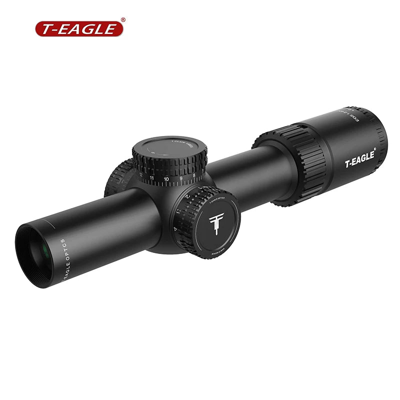 T-EAGLE Tactical Riflescope Spotting Scope for Rifle Hunting Optical Collimator Gun Sight Red Green Light EOS 1.2-6 X24 IRHK