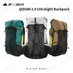 3F UL GEAR 40L+16L QIDIAN 2.0 Camping Backpack Ultralight Fashion Women/Men‘s Outdoor Sport Bag Waterproof Nylon Breathable Bag