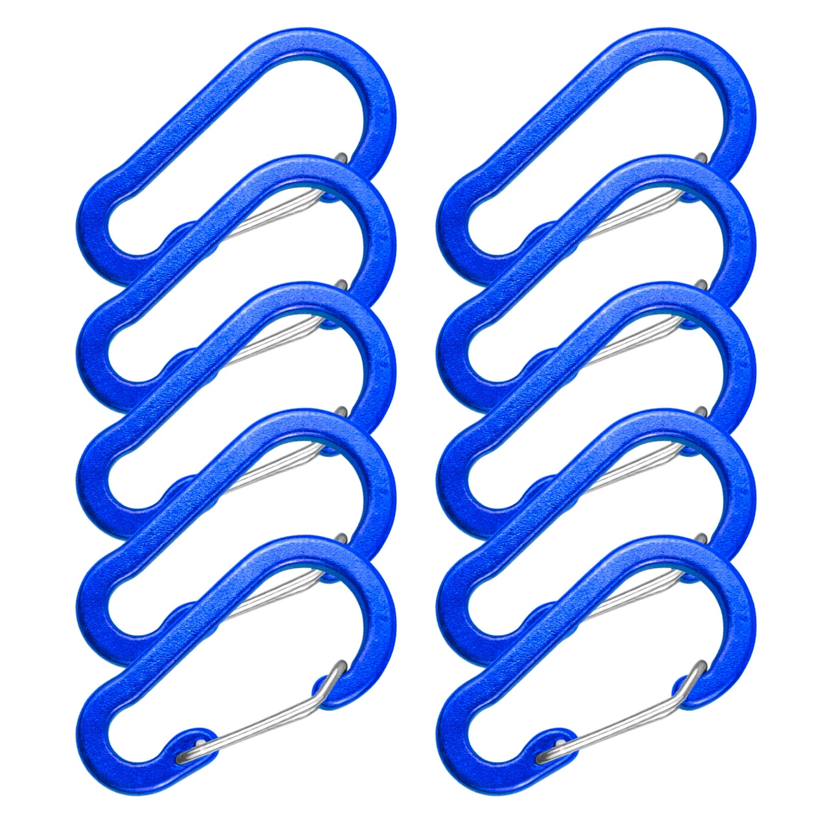 10 Pack / 5 Pack Carabiner Clips Mini Aluminum Alloy Keychain Carabiner Clip D Rings for Camping Hiking Fishing Backpacking