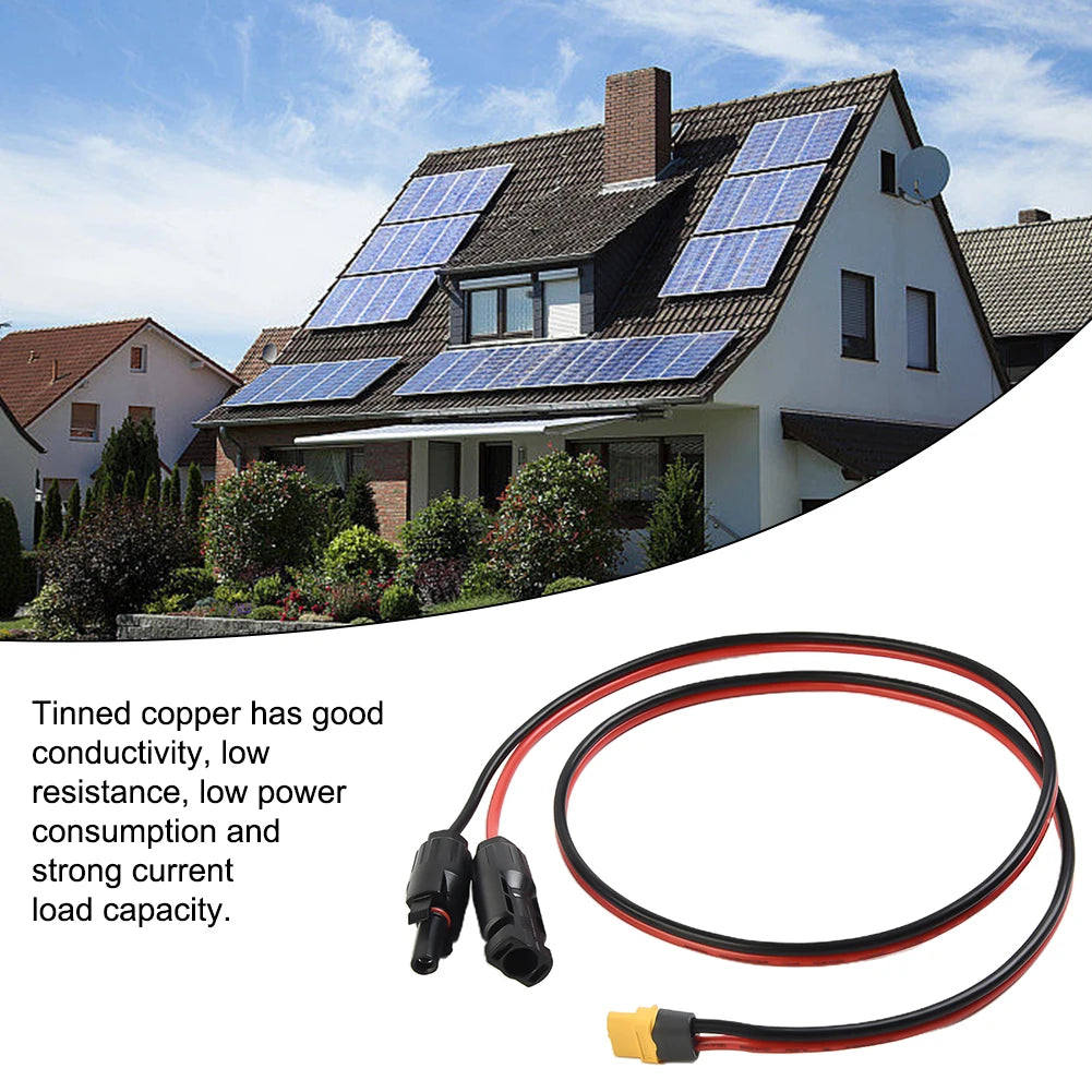 XT60 Series 12AWG Female Solar Panel Connection Cable Charging Cable Solar Generator Portable Power Station Parts