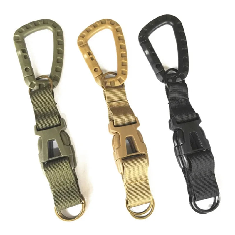 Carabiner Hybrid Gear Clip Carabiner Rotating Hook Strong Clips Camping Hiking Travel Backpack Mountain Climbing Outdoor Gadget