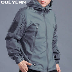 Oulylan Windproof Outdoor Jacket Military Tactical Waterproof Shark Skin Soft Shell Comfortabe Camping Hunting Hiking Jacket