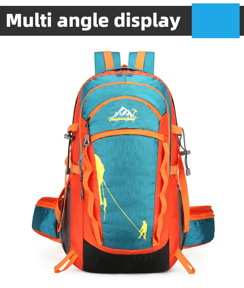 Outdoor Sports Short Distance Trip Backpack Mountaineering Duffel Bag Camping Travel Knapsack Climbing Hiking Hydration Rucksack