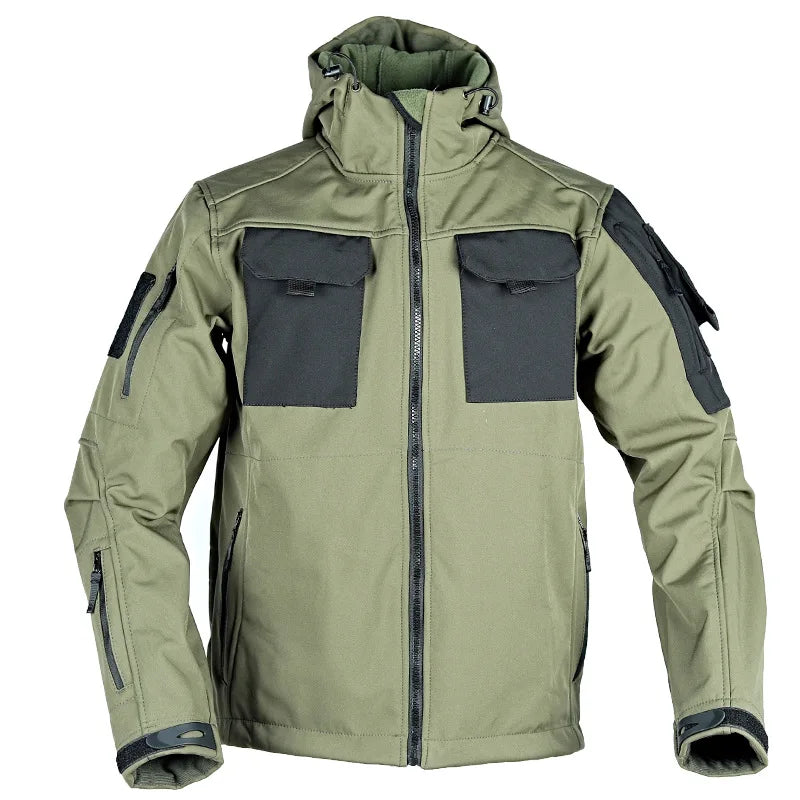 Men's Tactical Windbreaker Jacket Beetle Invader Tactics Soft Shell Charge Tactics Jacket Waterproof Outdoor Shark Skin Coat