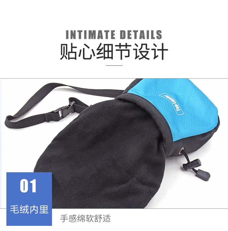 Outdoor Rock Climbing Bag Anti-skid Slingshot Lifting Bouldering Magnesium Powder Storage Anti-slip Bags Fitness Storage Pack