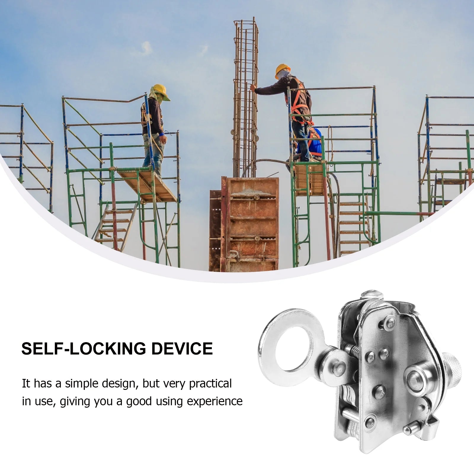 Exterior Wall Cleaning Safety Rope Self-Locking Device Climbing Slow-Down Safety Lock Safety Rope Anti-Fall Self-Locking Device