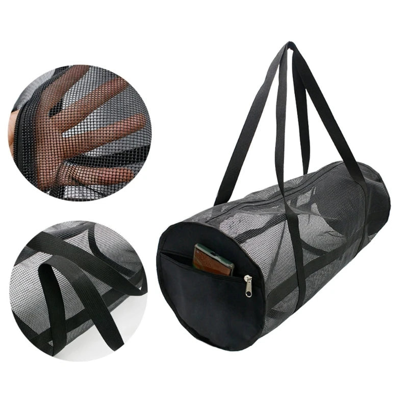 Large Mesh Capacity Mesh Duffels Gear Bag Scubas Diving Snorkeling Equipment Football Storage Bag Tear-resistant Duffels Bag