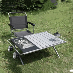 Camping Egg Roll Table Outdoor IGT Table  Spliceable Aluminum Alloy Table Folding Picnic Hiking Table Portable BBQ Table