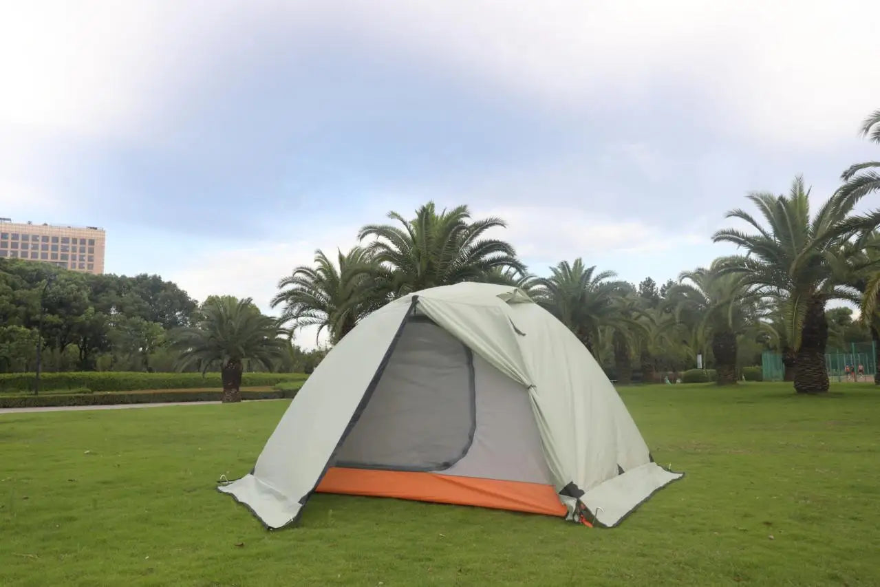 Hewolf 1595 Outdoor Double Layer Ultralight Aluminum Pole Waterproof Windproof Camping Tent 2.51KG Beach Barraca