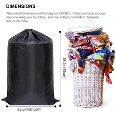 Large Laundry Bag Heavy Duty Polyester Washing Drawstring Backpack for School Camping School Camping Large Laundry Storage Bag