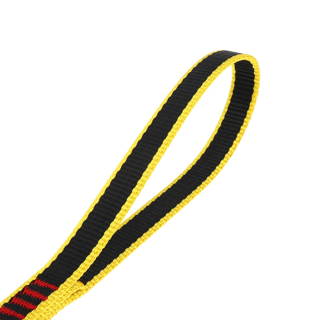 22KN Rock Climbing Quick Draw Nylon Open Sling Mountaineering Carabiner Hardware Webbing Strap Lanyard Rope for Climbing