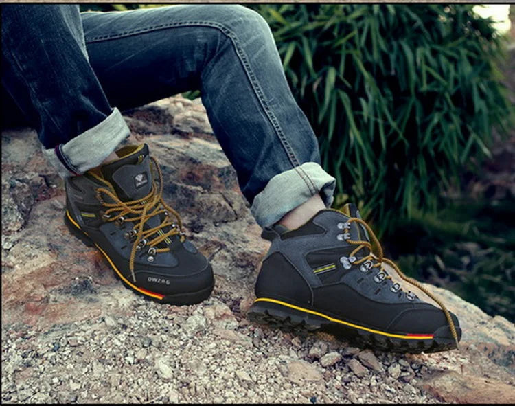 2023 Men Outdoor Ankle Boots Waterproof Sports Shoes Mountain Climbing Classic Footwear Leather Sneakers Hiking Boots Fashion